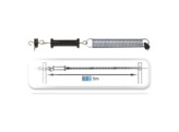 SILVER SET POIGNEE AVEC RESSORT SPRING GATE 2 ISOLATEURS