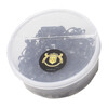 S2G SILICONE PLAITING BANDS LARGE  BLACK  250PC