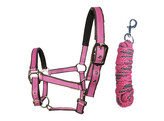 S2G PREMIUM HEADCOLLAR WITH LEAD FUCHSIA FULL