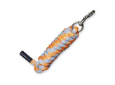 S2G LONGE AVEC MOUSQUETON CARABINIER TAUPE ET ORANGE