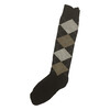 S2G CHAUSSETTES CARREAUX ANGY BRUNES 39-42