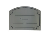 BORD VOOR PAARDENSTAL 200X270MM LICHTGRIJS