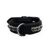 COLLIER EXCLUSIVE CUIR 3 RANGS CRISTAUX XS
