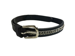 CEINTURE EXCLUSIVE CUIR 3 rangees CRYSTAL