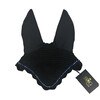 NOIR BONNET POUR CHEVAL EXCLUSIVE 1 rangees BLEU CRYSTAL FULL