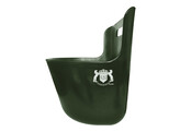 Feed through in plastic  13L  green incl.logo
