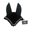 NOIR BONNET POUR CHEVAL EXCLUSIVE 3 rangees CRYSTAL COB