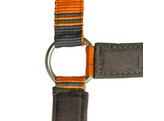 S2G HALSTER ORANJE MET GERUIT MOTIEF TAUPE PONY