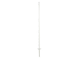 PIQUET PLASTIQUE RANGER 156CM BLANC PIED DOUBLE  10 PCS