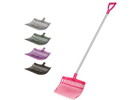 SHAVINGS FORK WITH ALUMINIUM SHAFT 115CM 5 COLOURS